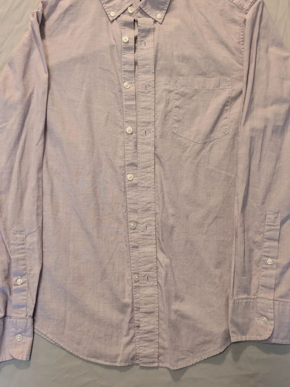 J. Crew Men's Light Lavender Button-Down Oxford Shirt